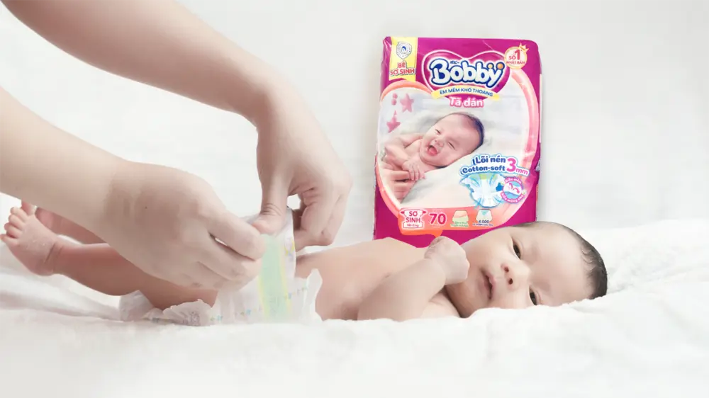 Nên tìm mua những loại tã có độ thấm hút cao, độ dàn trải đều
