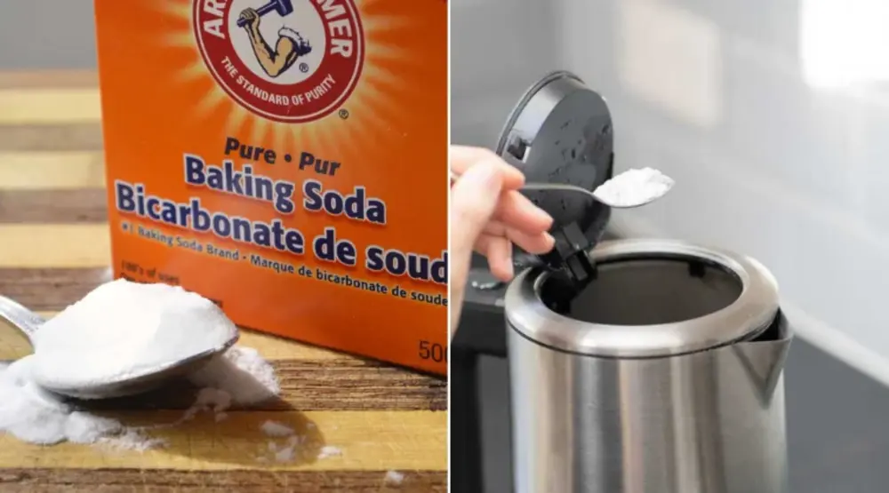 Baking soda là một mẹo làm sạch ấm siêu tốc hiệu quả, giúp loại bỏ cặn bẩn và khử mùi