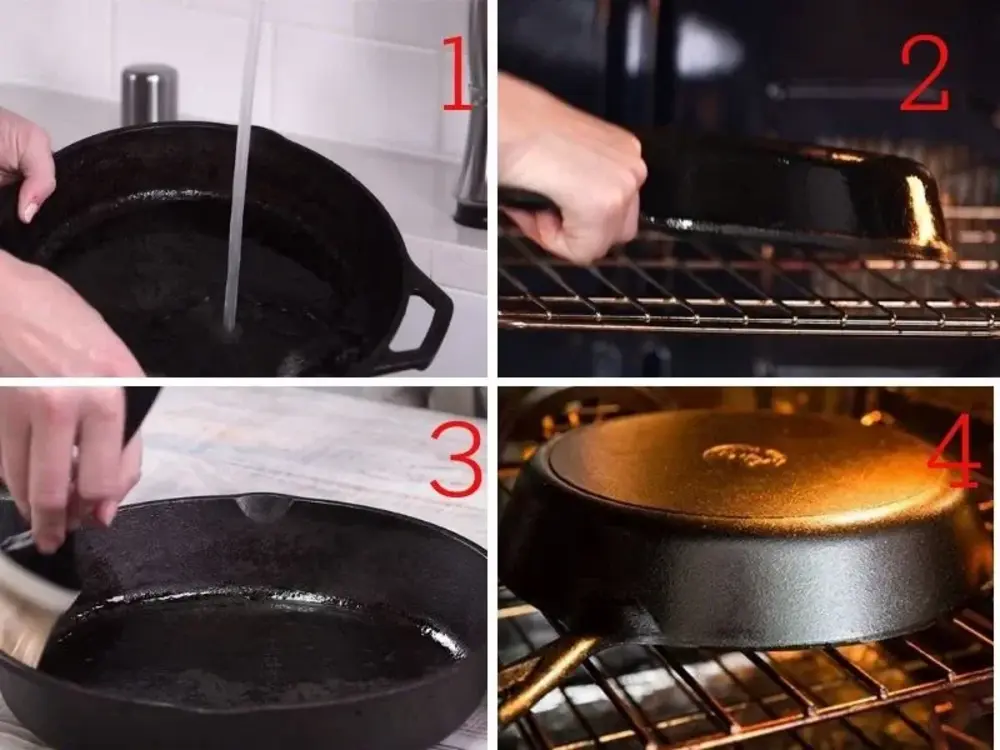 Vệ sinh và tôi dầu đúng cách cho chảo gang mới mua là bước khởi đầu quan trọng để đảm bảo độ bền và hiệu quả sử dụng