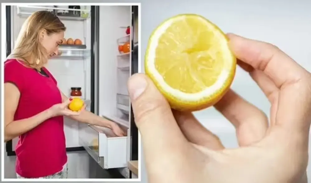 Cho chanh vào tủ lạnh giúp tủ khử mùi hiệu quả