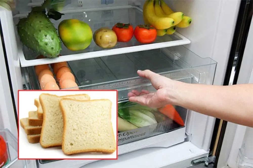 Khử mùi tủ lạnh bằng bánh mì là một giải pháp tiết kiệm nhưng mang lại hiệu quả cao