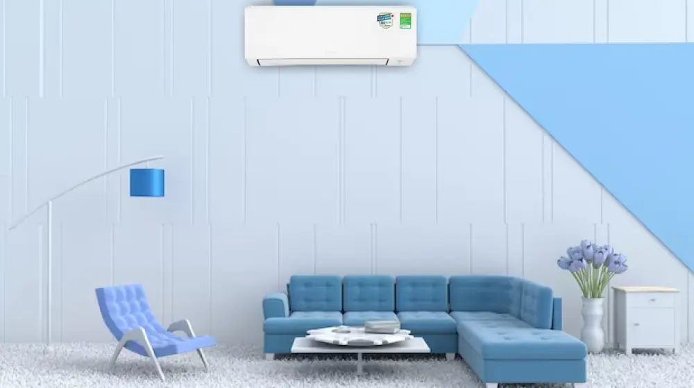 Trước máy lạnh cần giữ không gian thông thoáng, tránh để vật dụng nào cản trở lưu thông gió