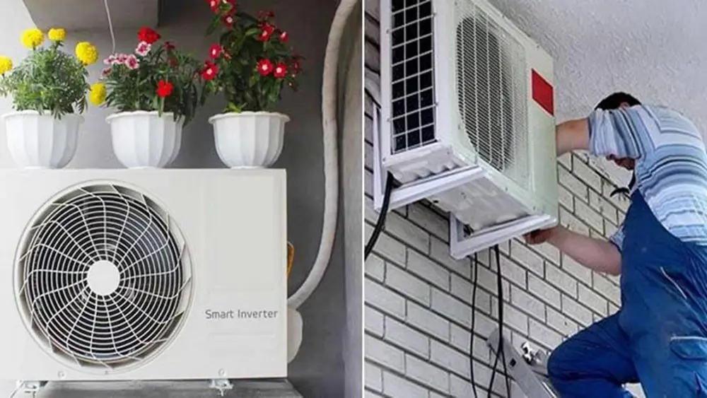 Dàn nóng máy lạnh nên được đặt ở nơi tránh ánh nắng trực tiếp