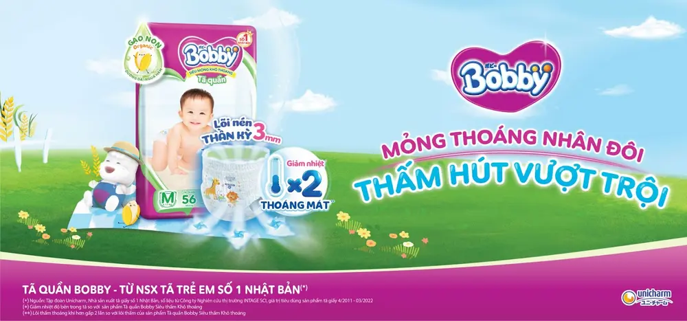 Bỉm chất lượng giúp bé luôn thoải mái khi sử dụng