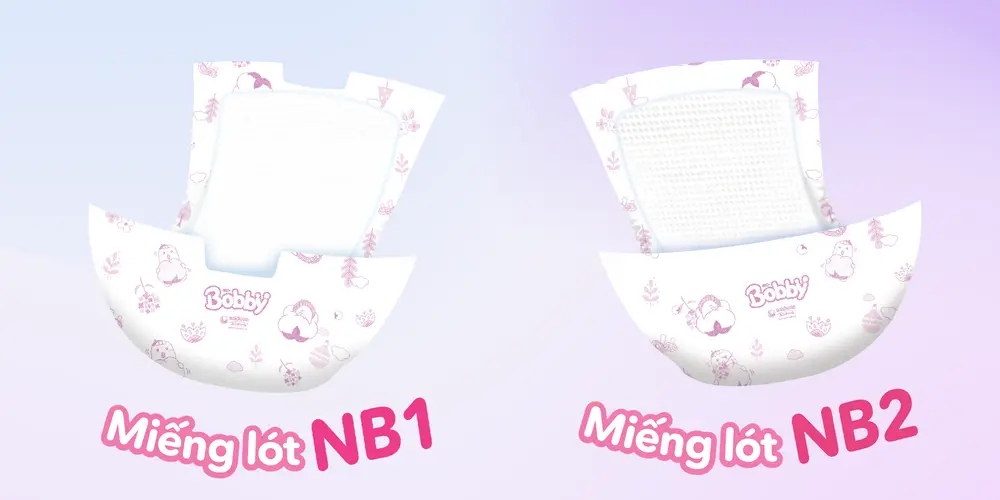 Thiết kế của miếng lót sơ sinh