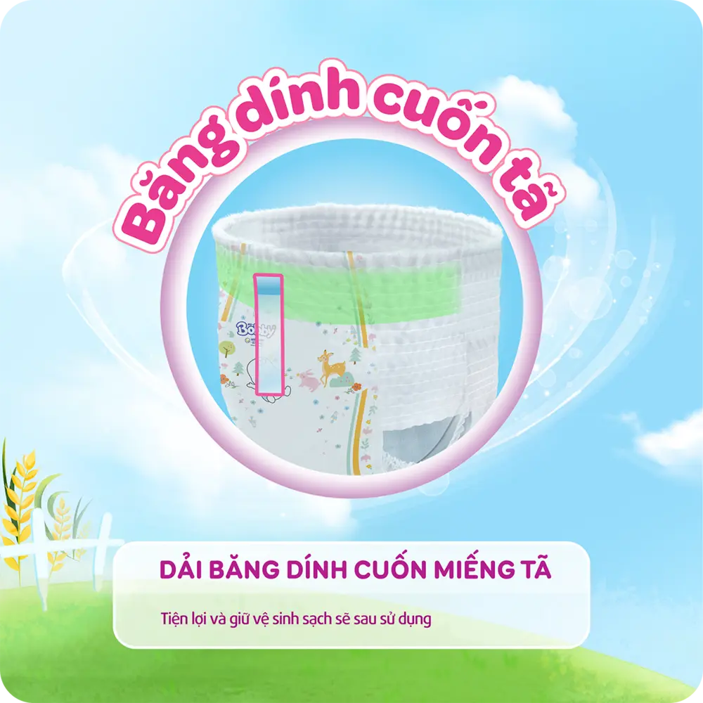 Dải băng cuốn bỉm siêu tiện lợi cho mẹ