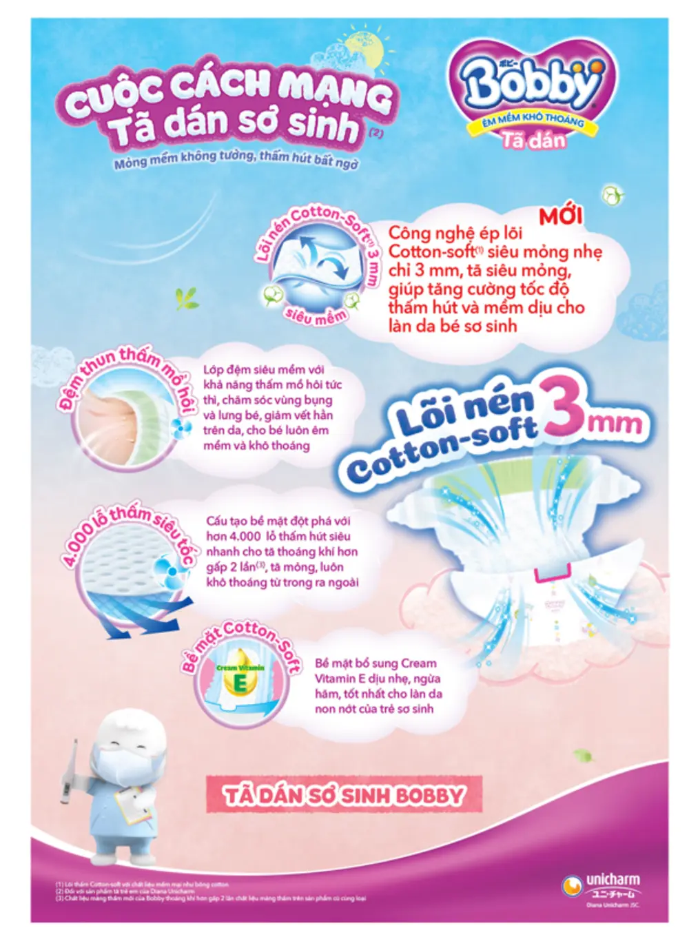 Bỉm Bobby là sự lựa chọn hoàn hảo cho bé