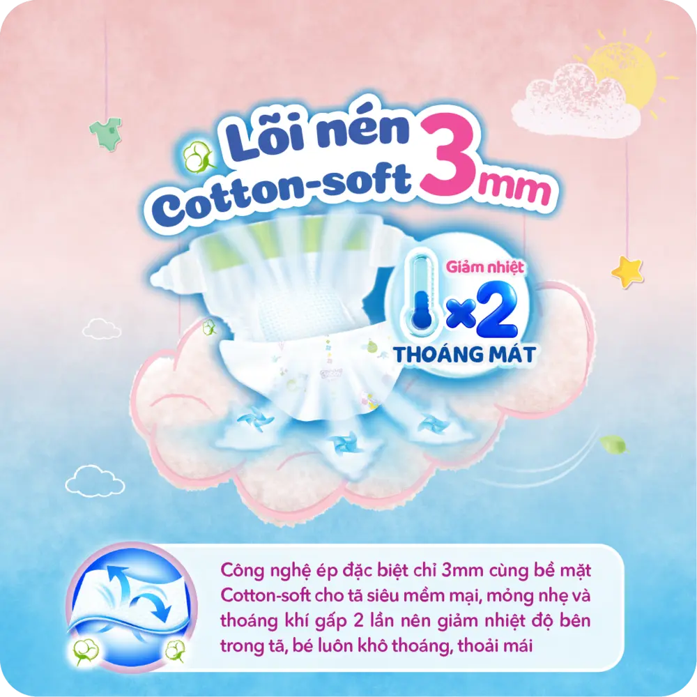Tã dán Bobby siêu mỏng chỉ 3mm