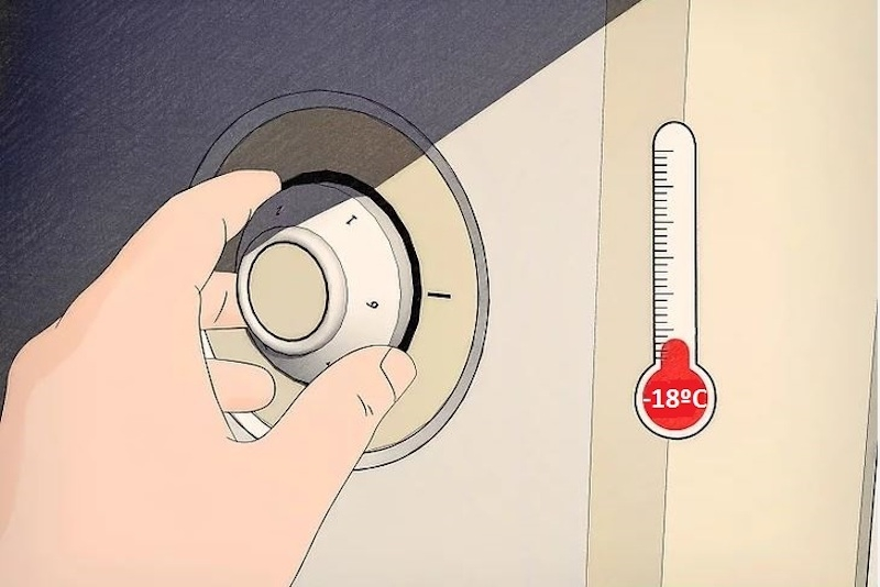 Cài đặt nhiệt độ phù hợp giúp tủ kem làm lạnh hiệu quả và không bị dăm đá