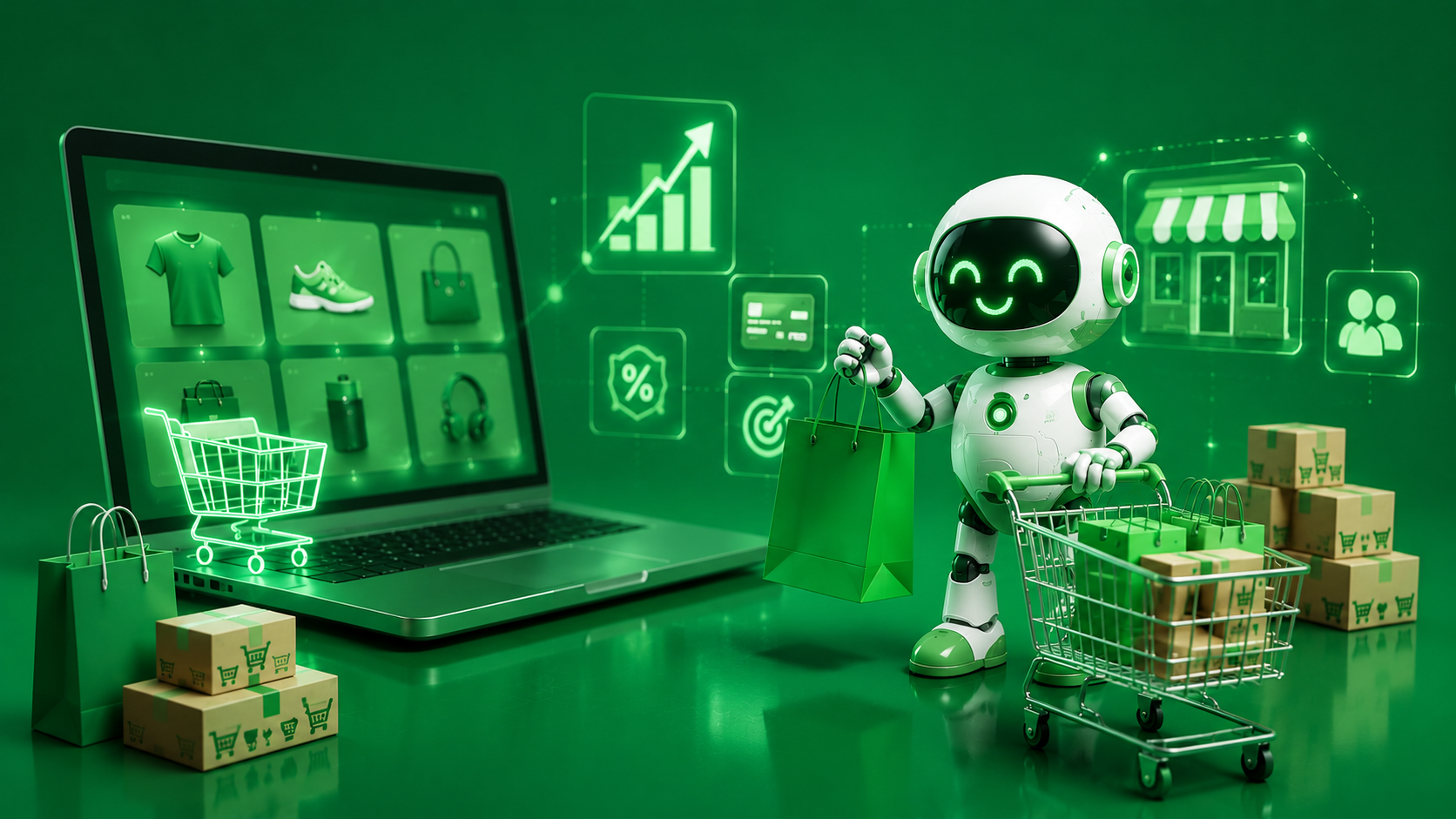 AI đóng vai trò quan trọng trong quy trình thay đổi cách vận hành shop online